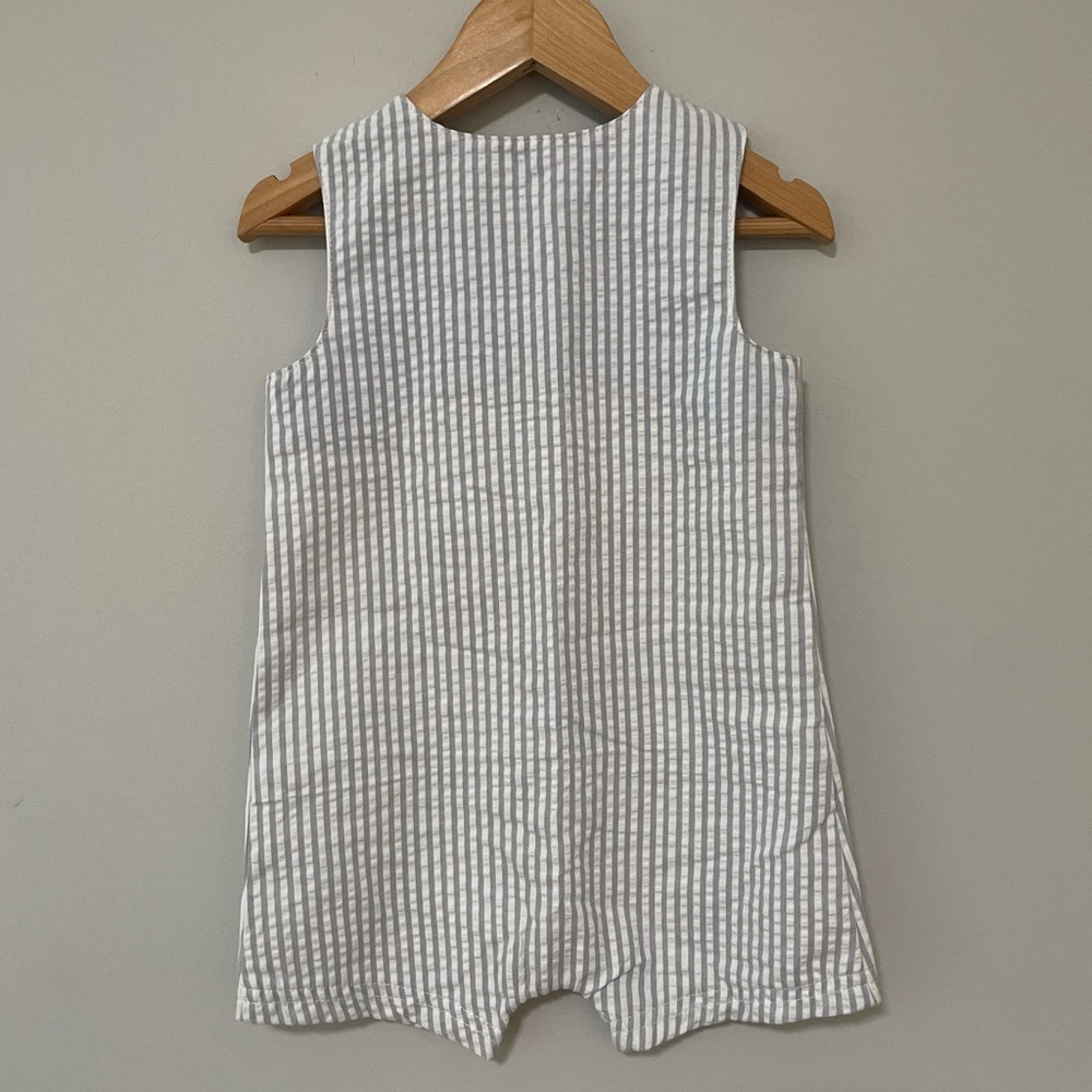 Little Me Baseball Romper - Picture 2 of 3